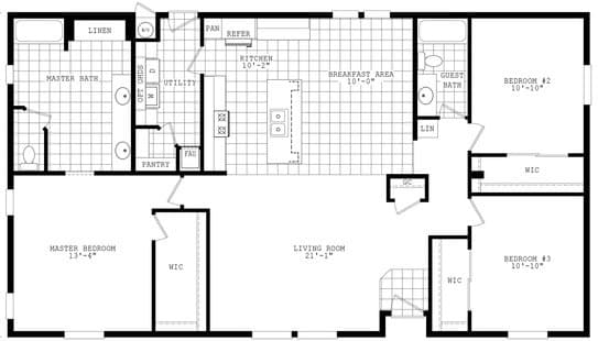Santa fe ii 32563a floor plan home features