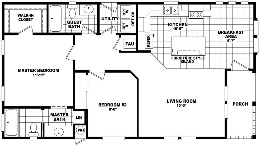 Westin porch 24442a floor plan home features