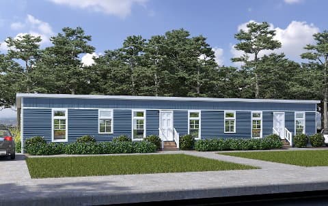 The blue ridge hero, elevation, and exterior home features