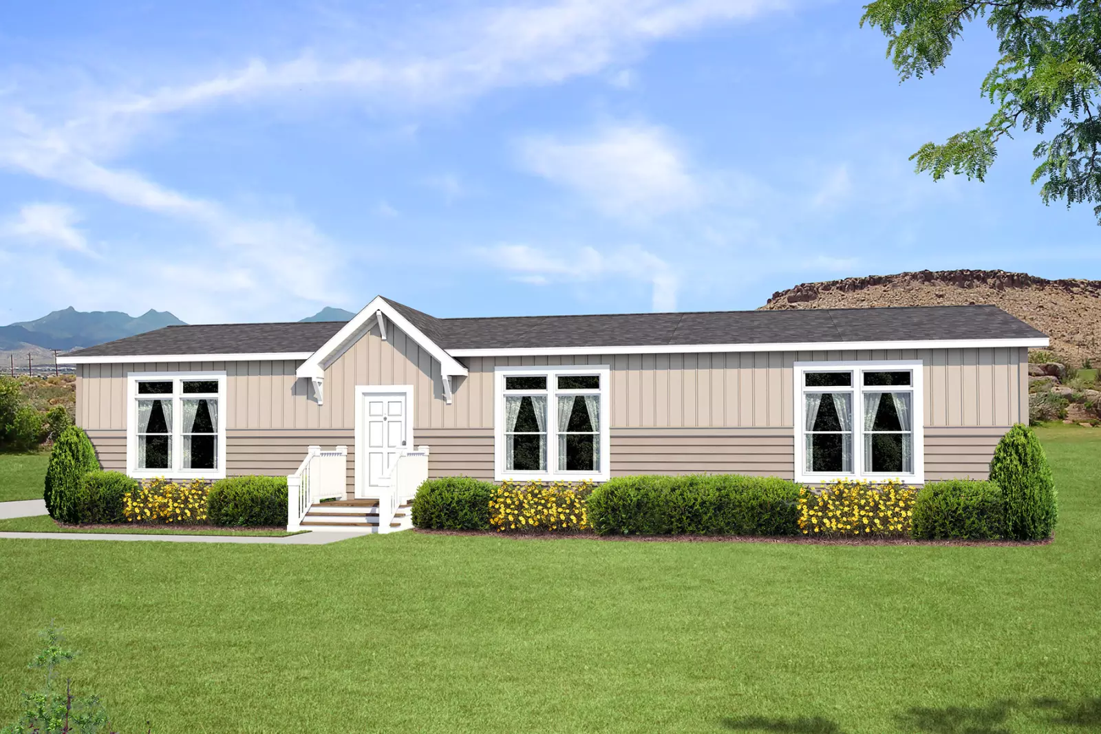 American freedom 2860e hero, elevation, and exterior home features