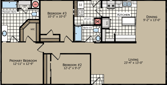 American freedom 2852d floor plan home features